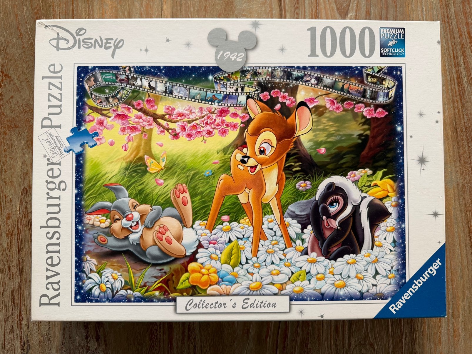 Disney puzzel Bambi 1000 st Ravensburger no 196777, Hobby en Vrije tijd, Denksport en Puzzels, Ophalen of Verzenden, 500 t/m 1500 stukjes