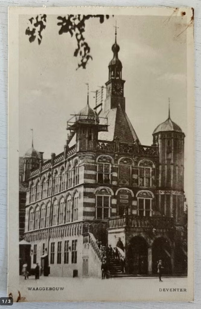 Oude Ansichtkaart - Deventer - Waaggebouw, Ophalen of Verzenden, Voor 1920, Ongelopen, Overijssel