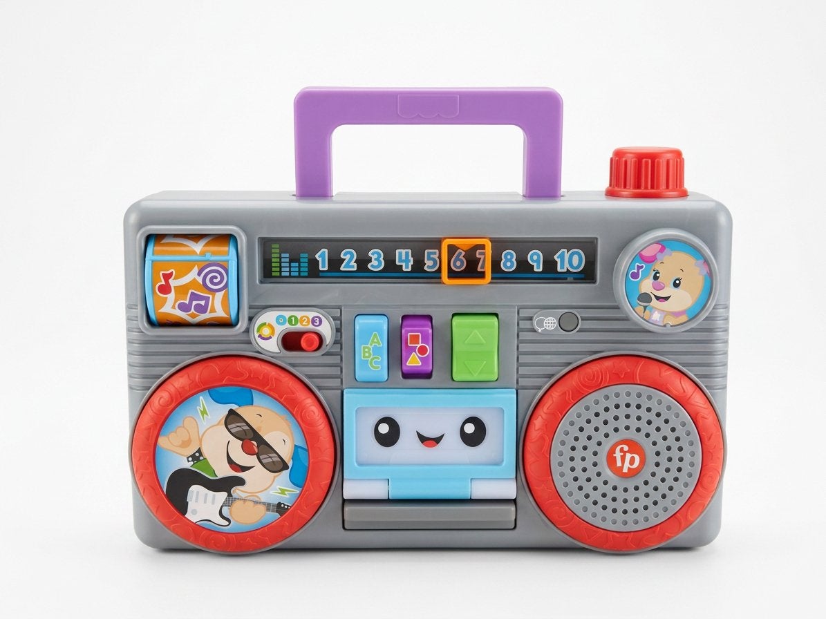 Fisher-Price Leerplezier Gezellige Gettoblaster speel radio, Ophalen of Verzenden, Zo goed als nieuw, Overige typen, Met licht