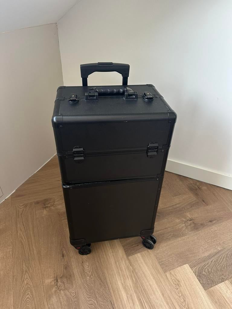 Beauty koffer trolley schoonheidspecialist make-up koffer, Sieraden, Tassen en Uiterlijk, Koffers, Ophalen, Zo goed als nieuw