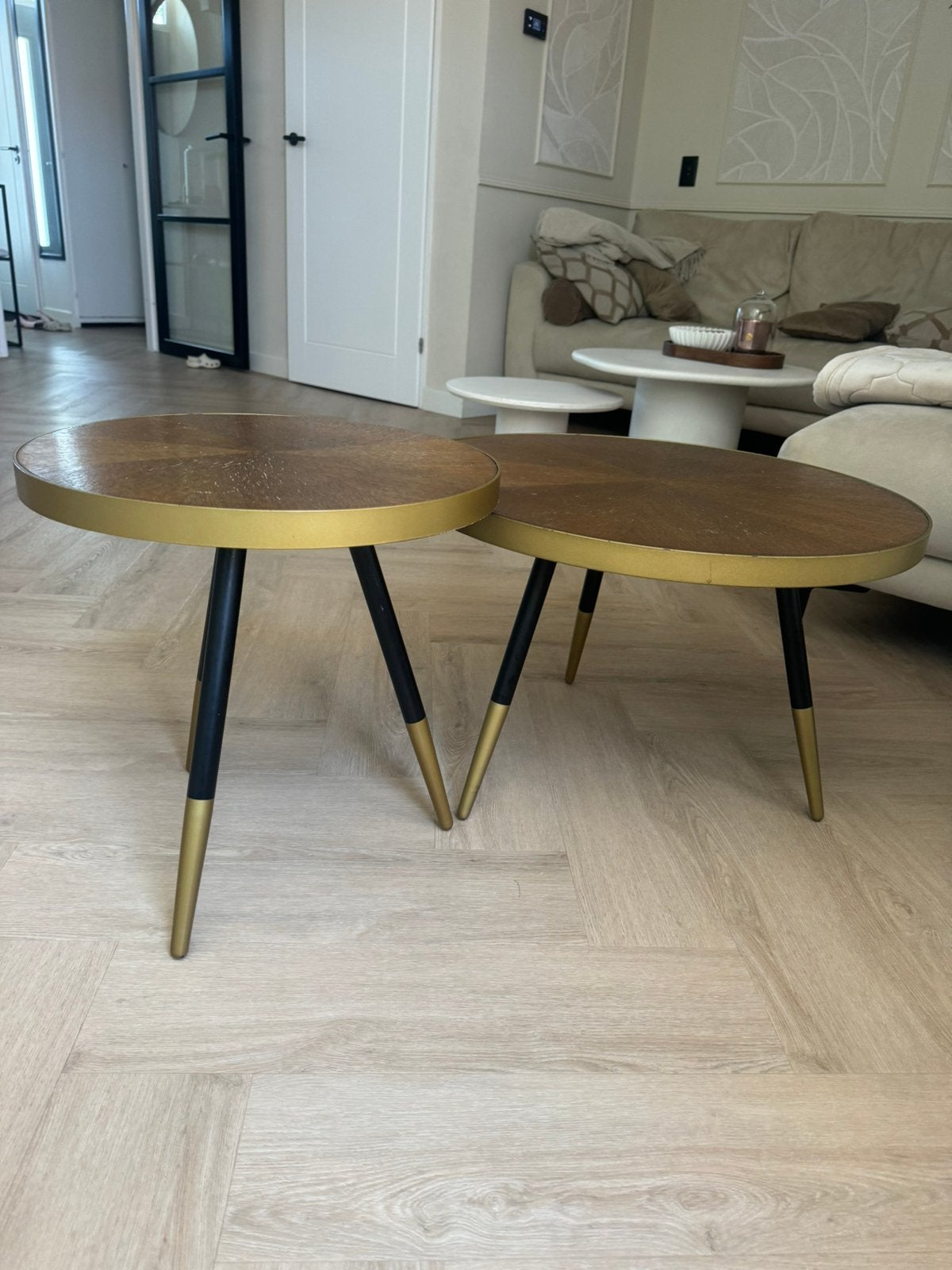 Salon tafel white label living, Ophalen, 100 tot 150 cm, 50 tot 100 cm, Zo goed als nieuw
