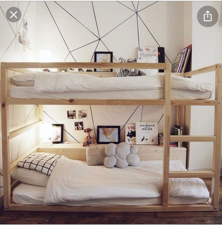 Lage hoogslaper of stapelbed, Huis en Inrichting, Ophalen, Gebruikt, 90 cm, 160 tot 180 cm