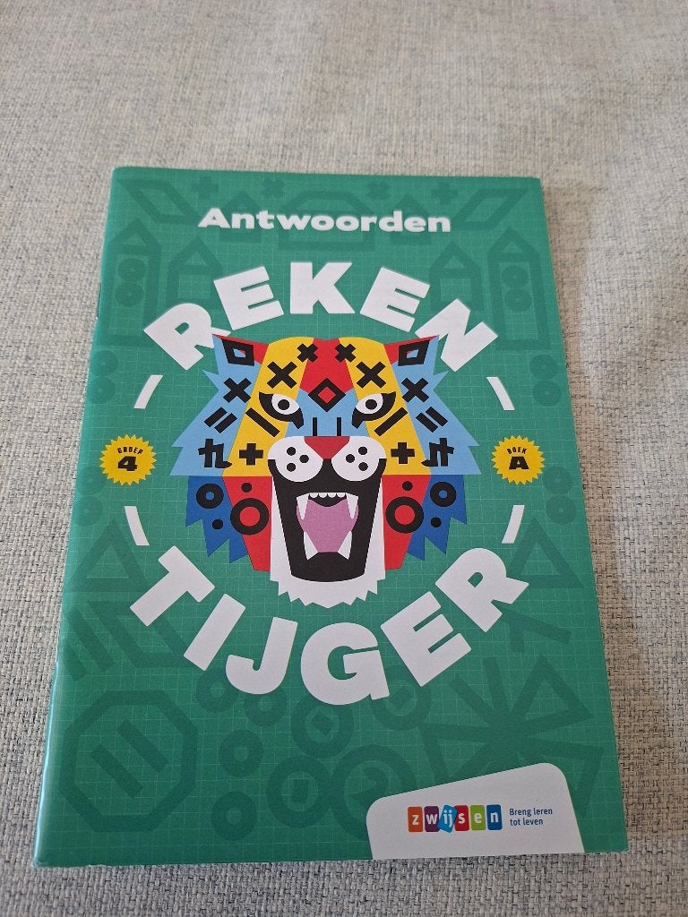 Rekentijger Antwoorden A Groep 4, Ophalen of Verzenden, Zo goed als nieuw, Overige niveaus, Nederlands