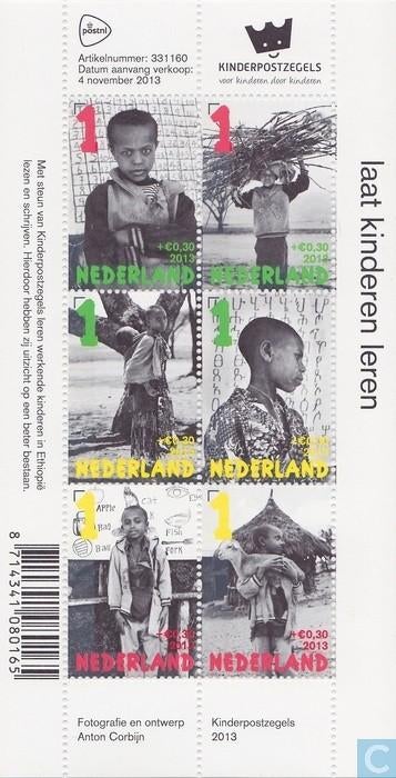 Nederland NVPH nr 3107 postfris Kinderpostzegels 2013, Ophalen of Verzenden, Na 1940, Postfris