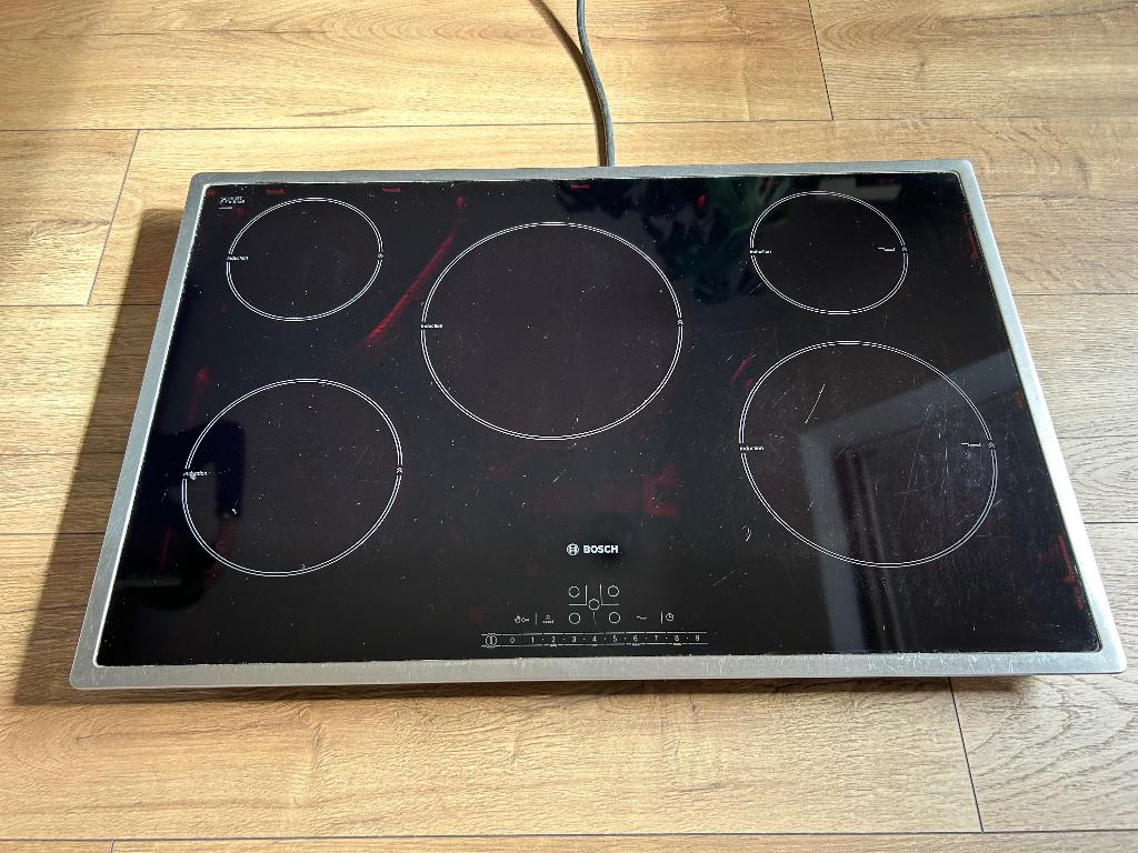 Bosch inductiekookplaat – 80 cm –, Witgoed en Apparatuur, Kookplaten, Ophalen, Gebruikt, Inbouw, Inductie