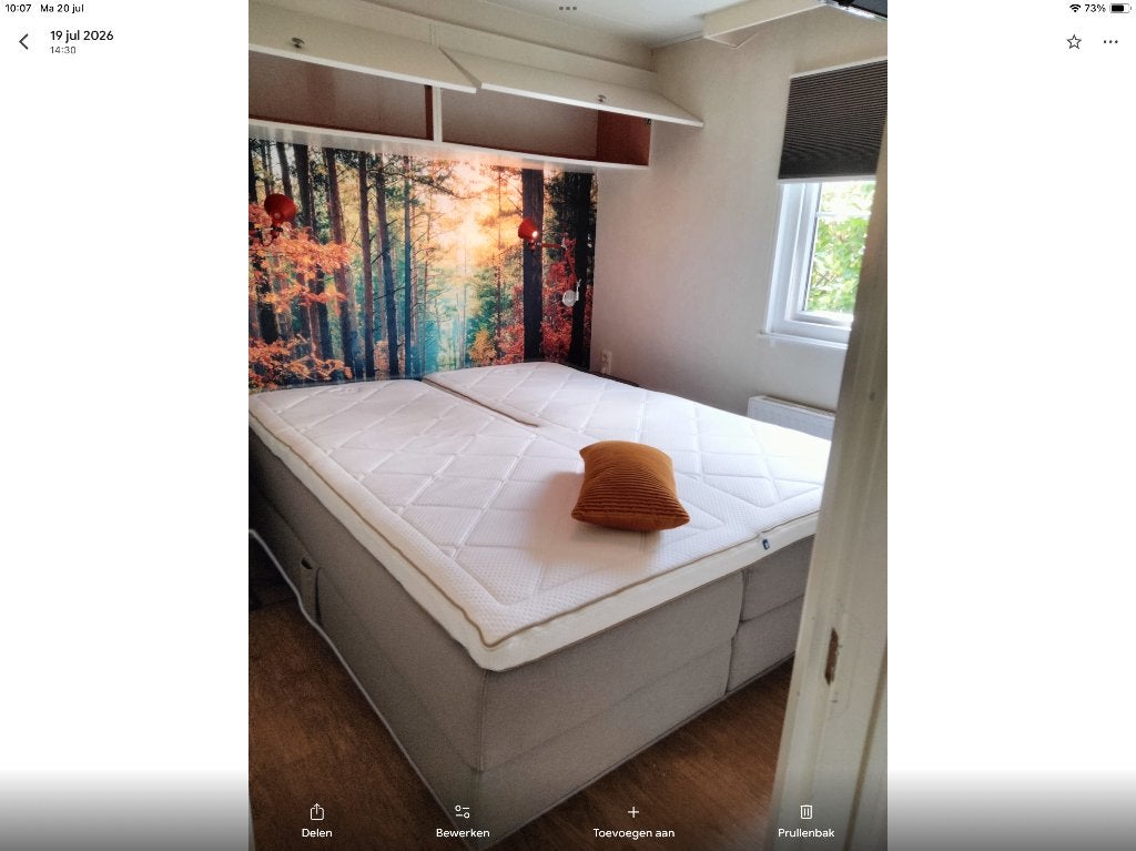 Auping boxspring luxe uitvoering elektrisch verstelbaar, Ophalen, Verstelbaar, Tweepersoons, Zo goed als nieuw