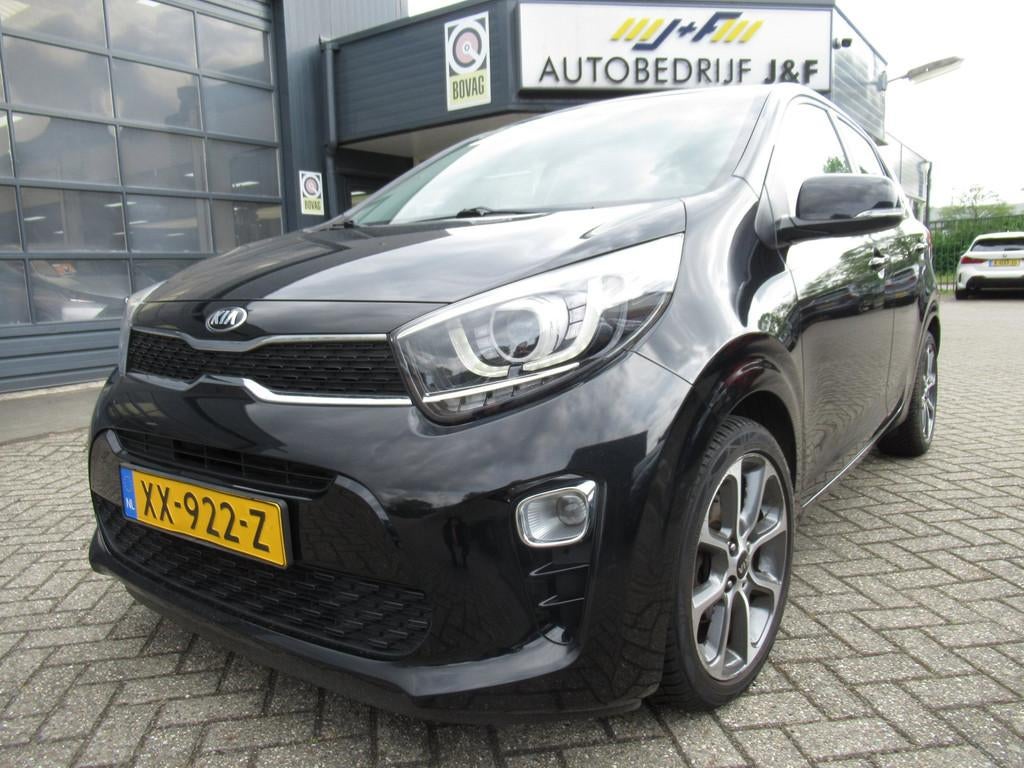 Kia Picanto 1.0 CVVT Design Edition / NAV / Camera / Clima, Voorwielaandrijving, Gebruikt, 4 stoelen, Zwart