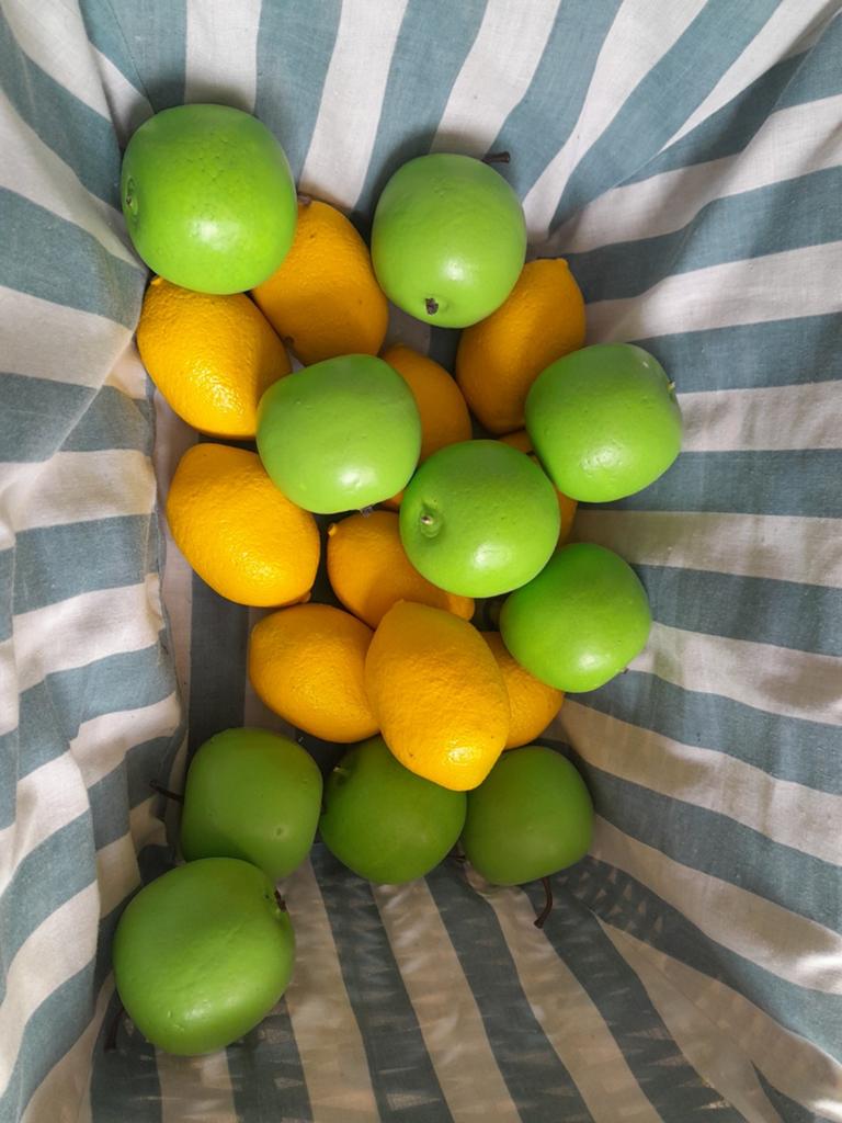 Decoratie appels en citroenen - Kunstfruit, Huis en Inrichting, Woonaccessoires | Overige, Ophalen, Meerkleurig, Nieuw, Kunststof