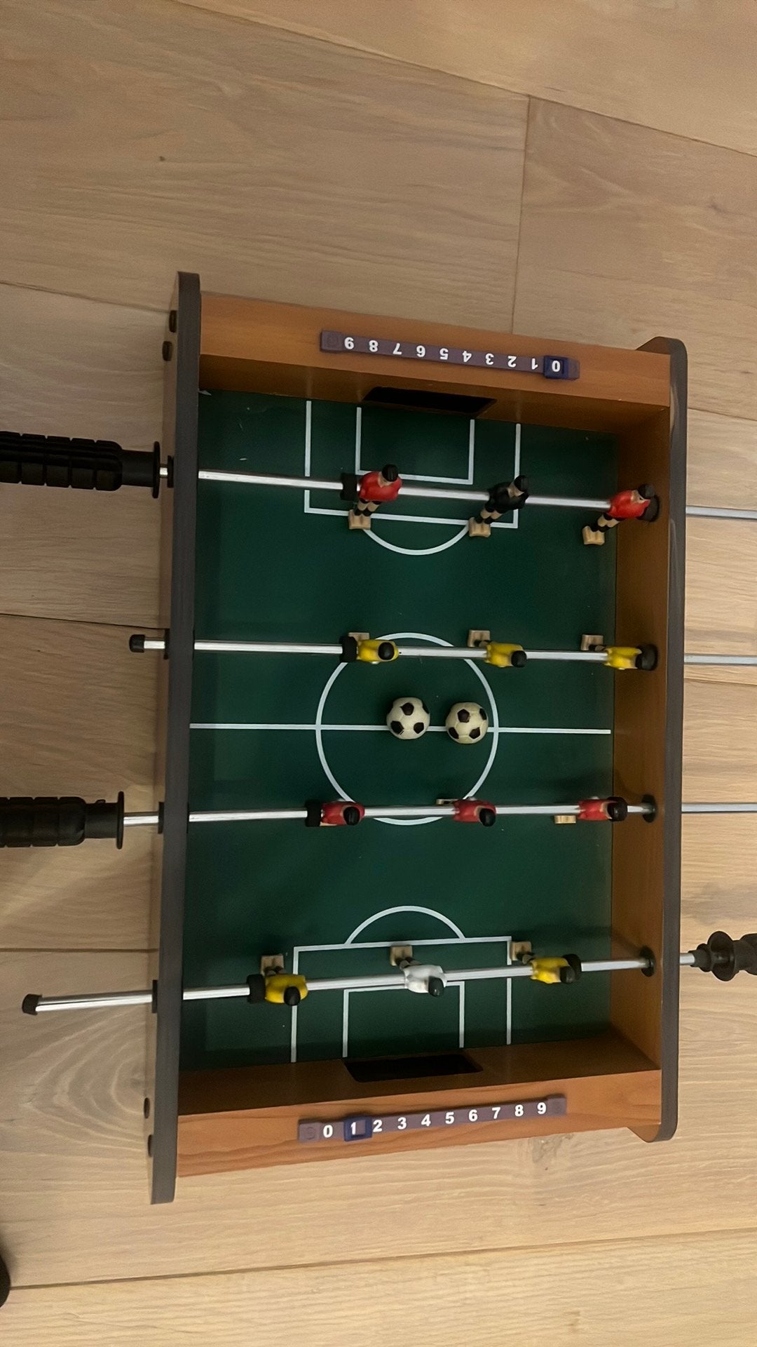 Tafelvoetbal klein, Ophalen, Gebruikt