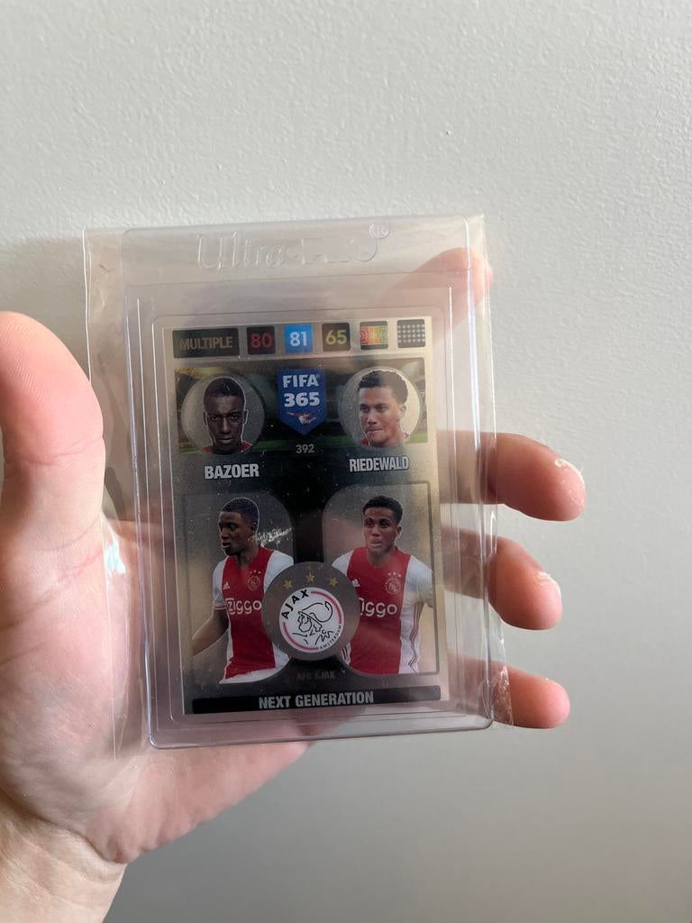 Fifa 365 Adrenalyn XL Next Generation Bazoer Riedewald, Ophalen of Verzenden, Zo goed als nieuw, Ajax, Spelerskaart
