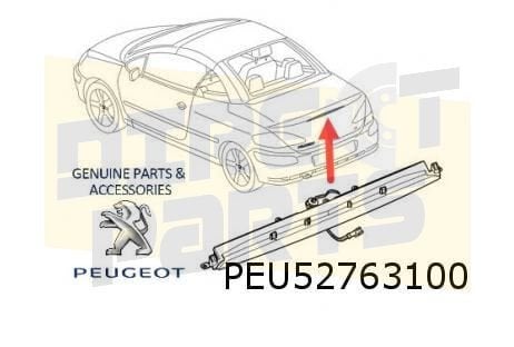 Peugeot 307 CC  derde remlicht Origineel! 6350W5, -, Verzenden, -, Nieuw