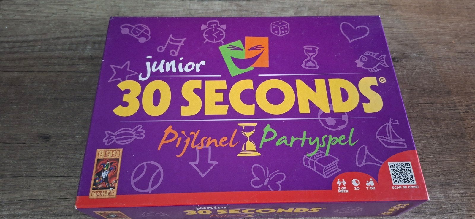 30 seconds junior, Drie of vier spelers, Ophalen of Verzenden, Zo goed als nieuw, 999 Games bv