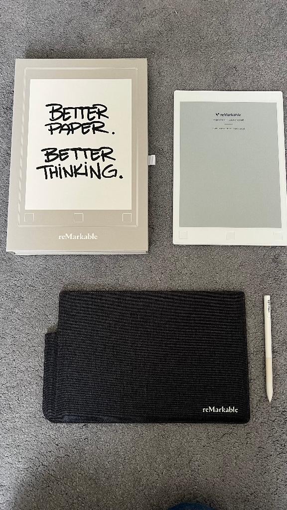 reMarkable 1 tablet + pen + case (pristine condition), Ophalen of Verzenden, Zo goed als nieuw, Draadloos, ReMarkable