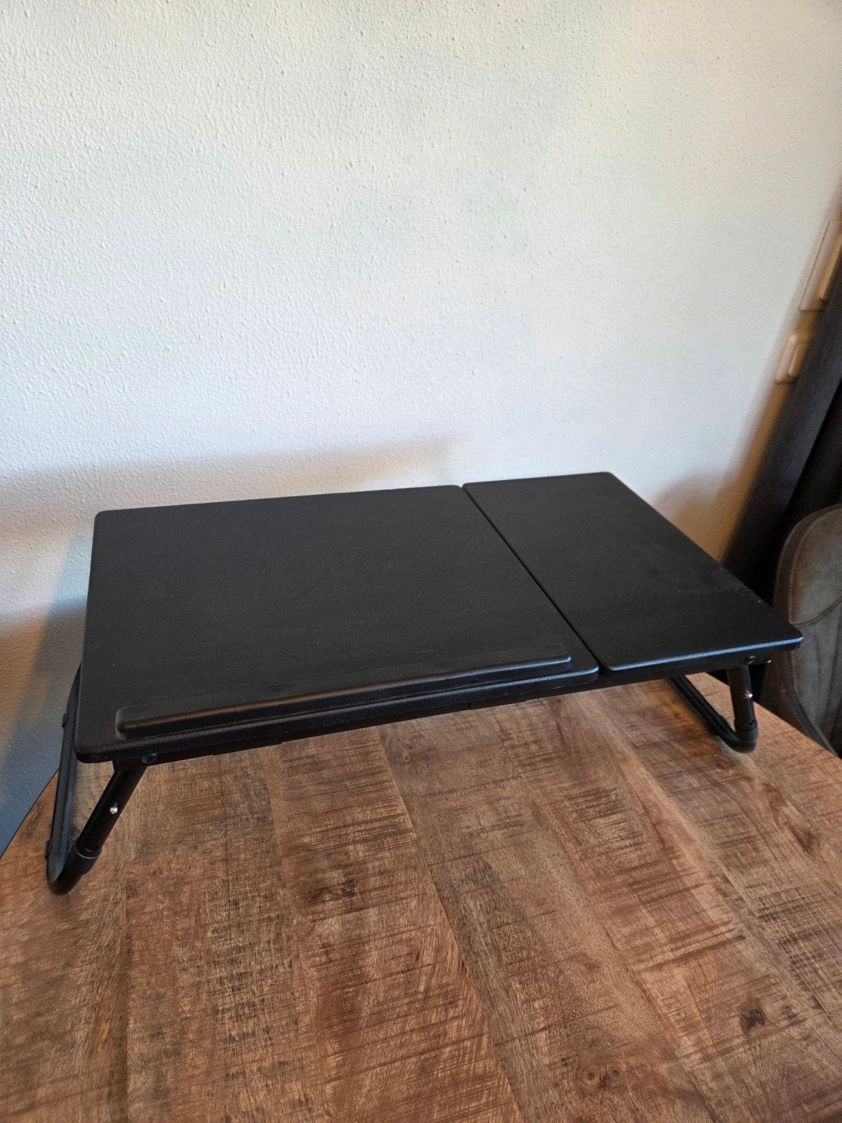Relaxdays laptoptafel – verstelbaar & opvouwbaar – zwart, Computers en Software, Ophalen, Zo goed als nieuw