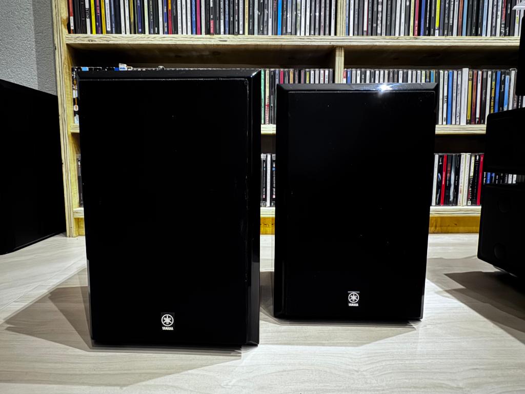 ✅ Yamaha NX-E300 Boekenkast Luidsprekers, Audio, Tv en Foto, Luidsprekers, Gebruikt, Front, Rear of Stereo speakers, 60 tot 120 watt