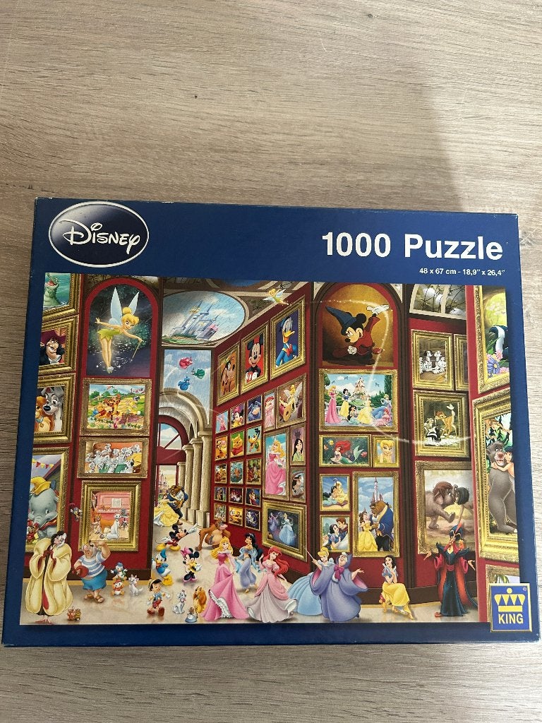 Legpuzzel disney prinsessen 1000 stukjes, Ophalen of Verzenden, 500 t/m 1500 stukjes, Zo goed als nieuw, Legpuzzel