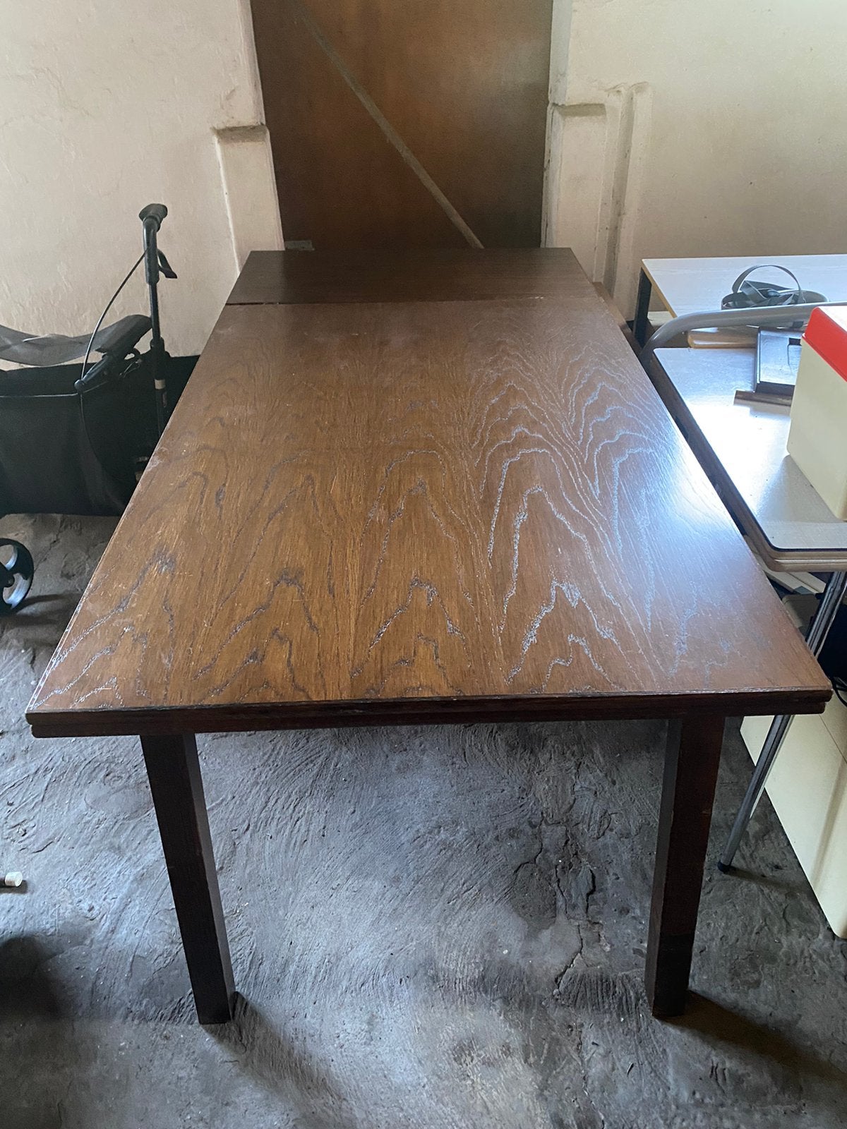 Eetkamer tafel donker eiken, Huis en Inrichting, Tafels | Eettafels, Ophalen, Gebruikt, Klassiek, 150 tot 200 cm