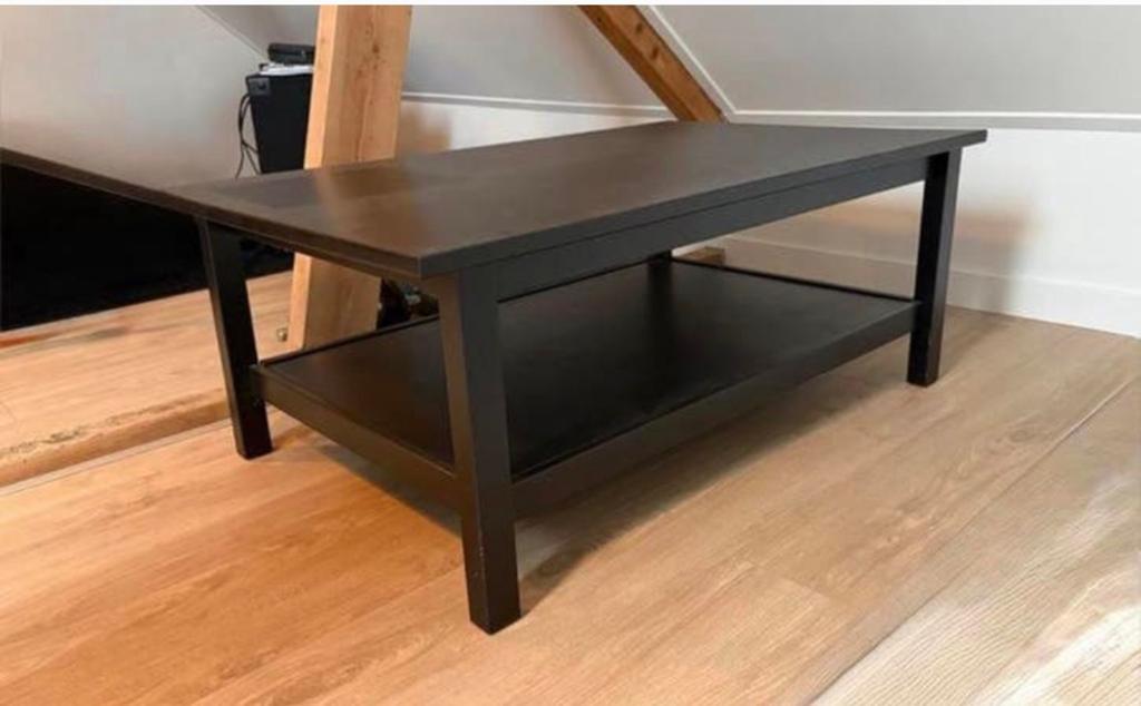 Salontafel zwart, Ophalen, Gebruikt, 100 tot 150 cm, 50 tot 100 cm