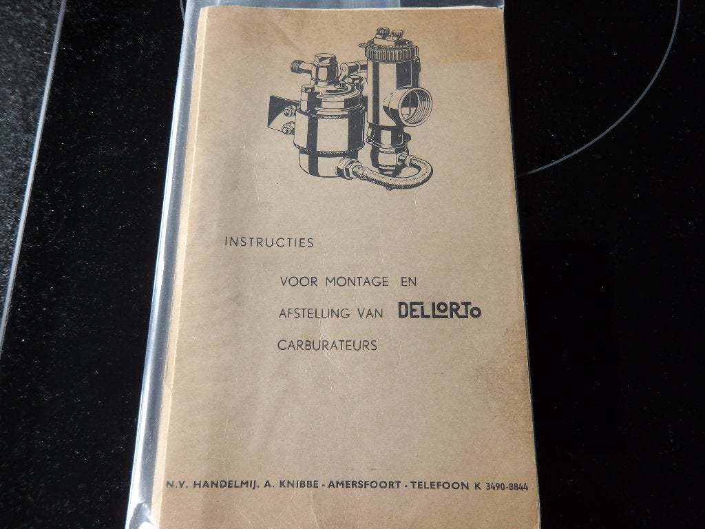 Dellorto Carburateur Instructieboekje - Montage & Afstelling, Verzenden, Zo goed als nieuw