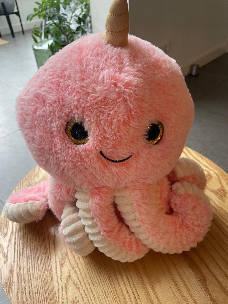 roze octopus knuffel, Ophalen of Verzenden, Zo goed als nieuw