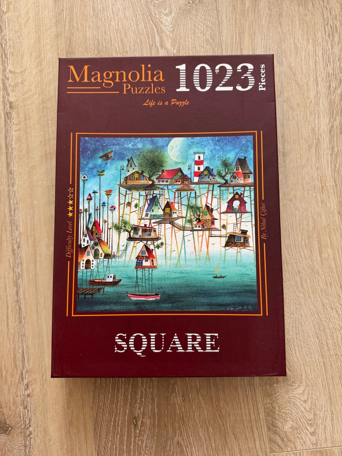 Magnolia Puzzel 1023 Stukjes - 'Life is a Puzzle', Hobby en Vrije tijd, Denksport en Puzzels, Zo goed als nieuw, Legpuzzel, 500 t/m 1500 stukjes