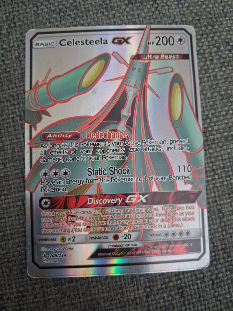 Pokémon kaart Celesteela, Ophalen, Zo goed als nieuw, Losse kaart