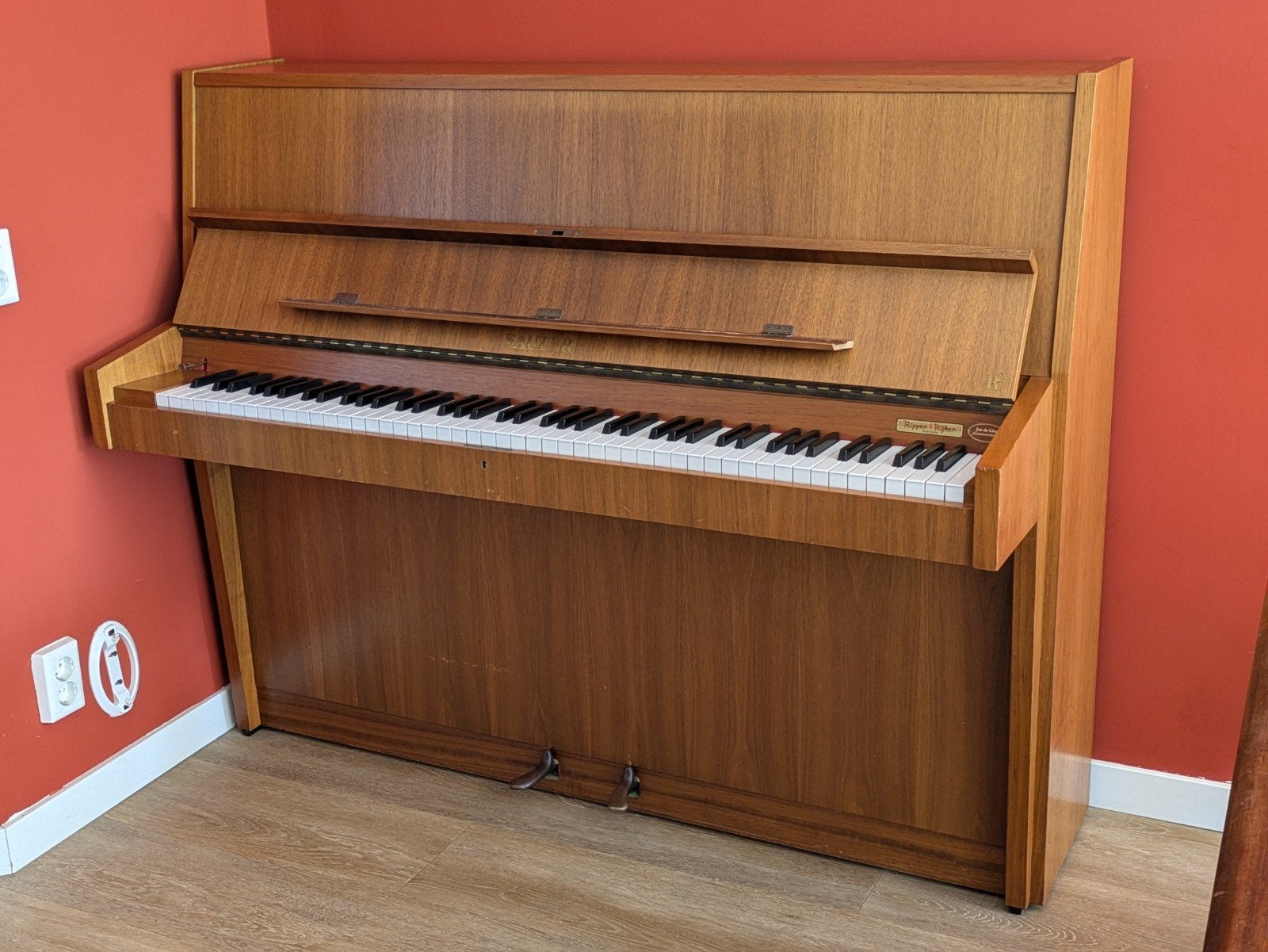 Sauter piano, Muziek en Instrumenten, Piano's, Ophalen, Gebruikt, Bruin, Piano