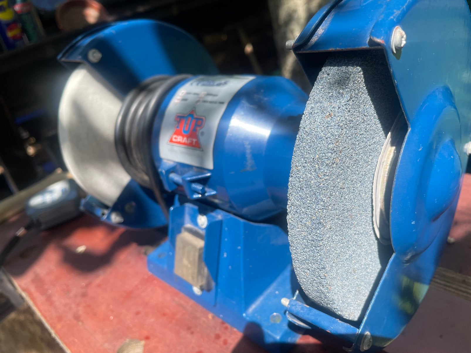 Top Craft compacte werkbank slijpmachine, Doe-het-zelf en Verbouw, Gereedschap | Slijpmachines, Ophalen of Verzenden, Zo goed als nieuw