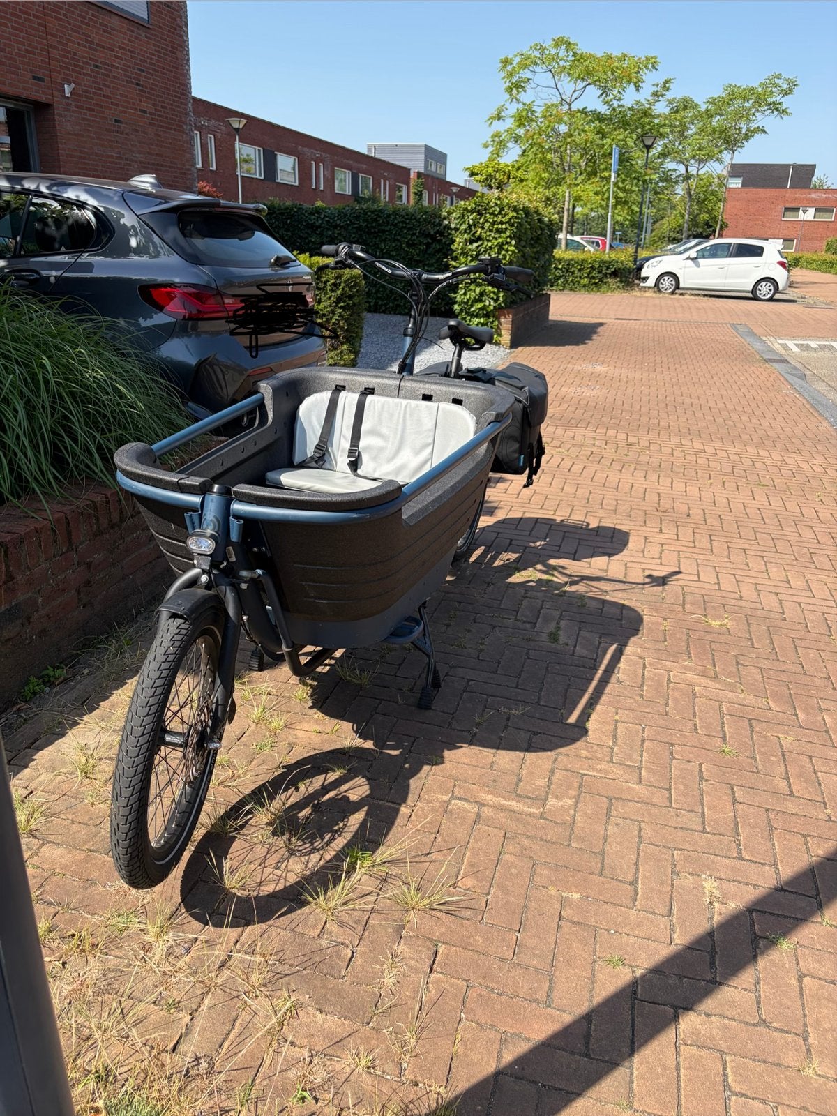 Winora FUB 2 bakfiets incl. accessoires, 4 kinderen of meer, Huif, Zo goed als nieuw, Schijfrem