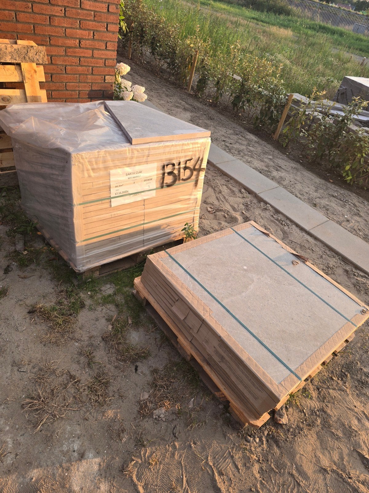 Restpartij keramische terrastegels 90x90, 19,44 m2, Tuin en Terras, Ophalen, Nieuw, Overige materialen