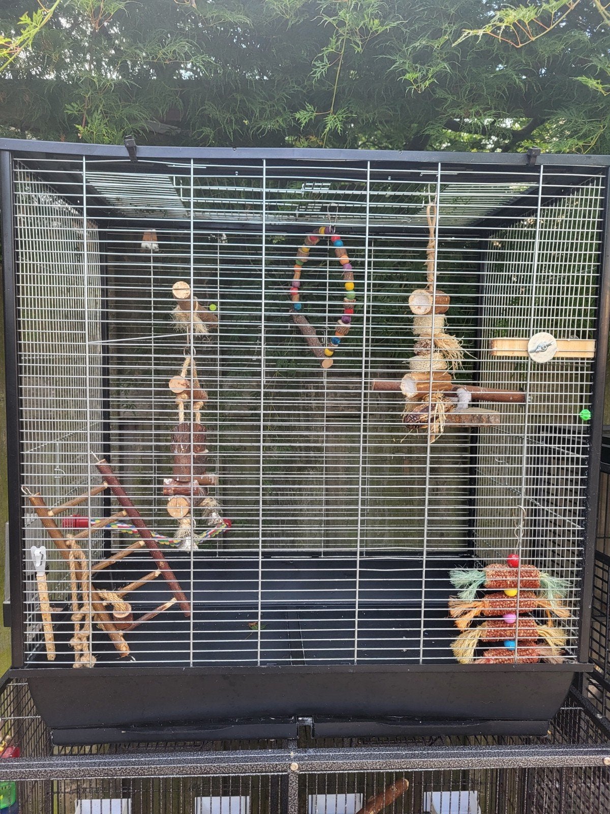 Grote vogelkooi, Ophalen of Verzenden, Zo goed als nieuw, Metaal, Vogelkooi