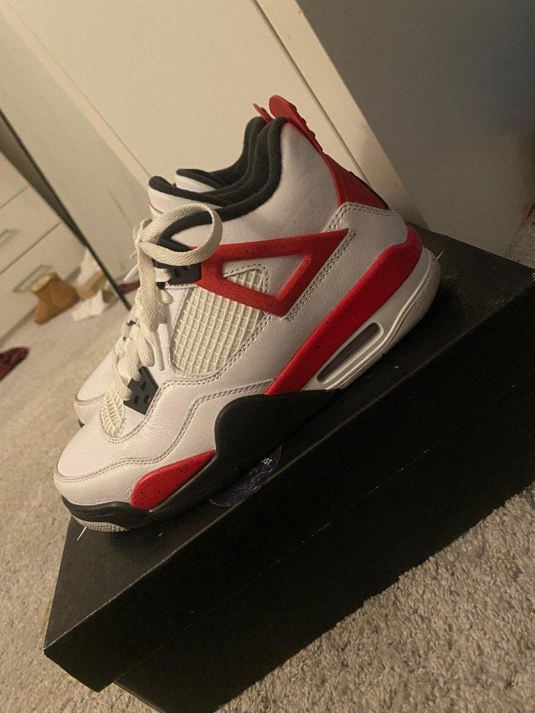Air Jordan 4 retro Red Cement EU 38,5, Kleding | Dames, Schoenen, Nike Air Jordan, Nieuw, Ophalen of Verzenden, Sneakers of Gympen