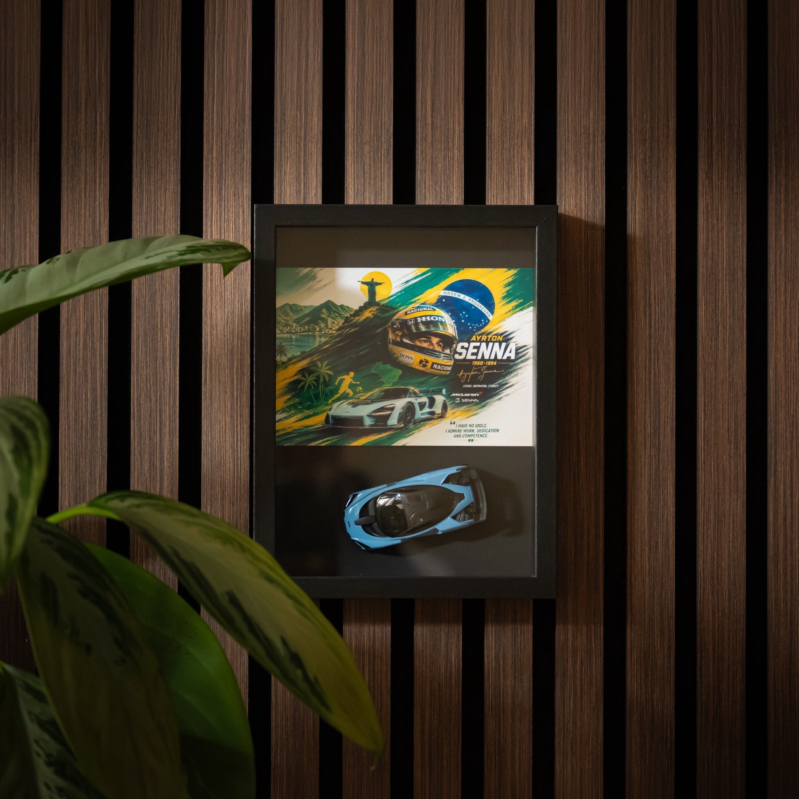 Ayrton Senna 3D Schilderij in Lijst – McLaren Senna, Verzamelen, Ophalen of Verzenden, Nieuw, Auto's