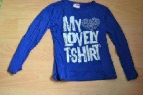 116 blauw shirt name it, Verzenden, Gebruikt, Meisje, Shirt of Longsleeve