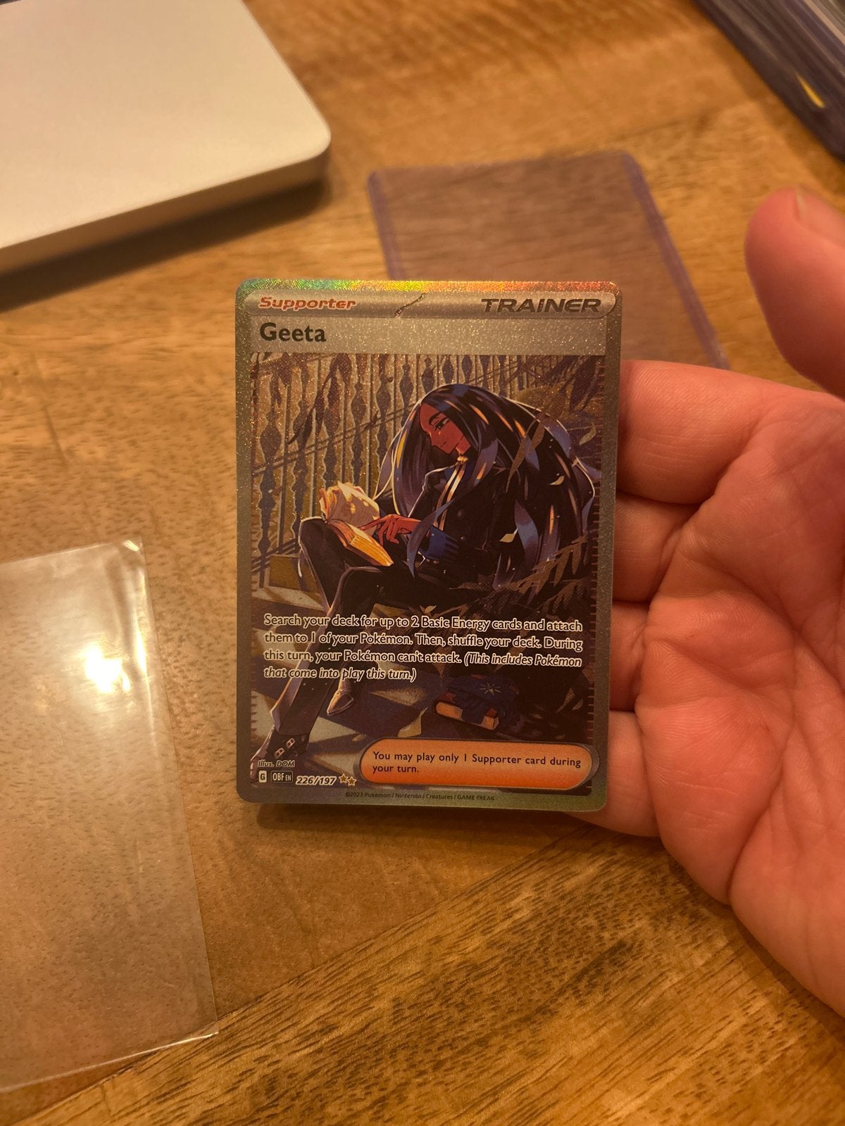 NM+ Greeta #226 Pokémon Kaart, Ophalen of Verzenden, Zo goed als nieuw, Losse kaart