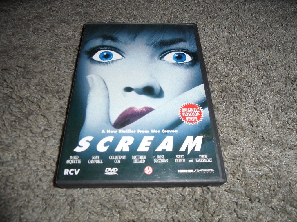 Originele DVD - SCREAM, Vanaf 16 jaar, Ophalen of Verzenden, Gebruikt, Actiethriller