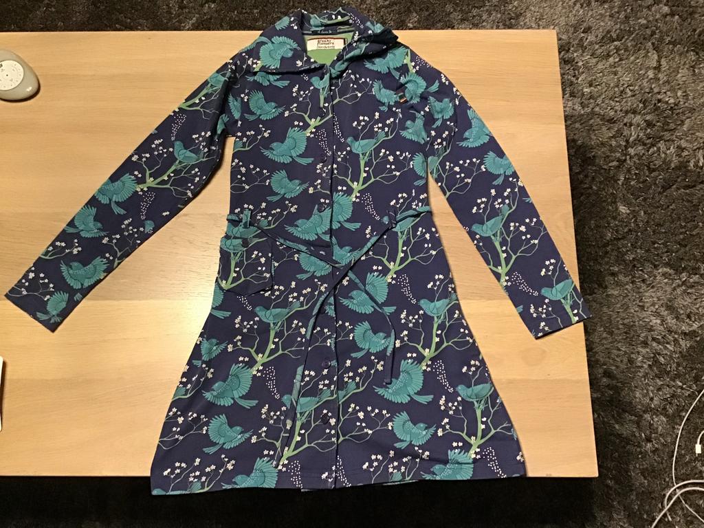 4funky flavours jurk met vogelprint zeer goede staat 134/140, Ophalen of Verzenden, Zo goed als nieuw, Meisje, Jurk of Rok