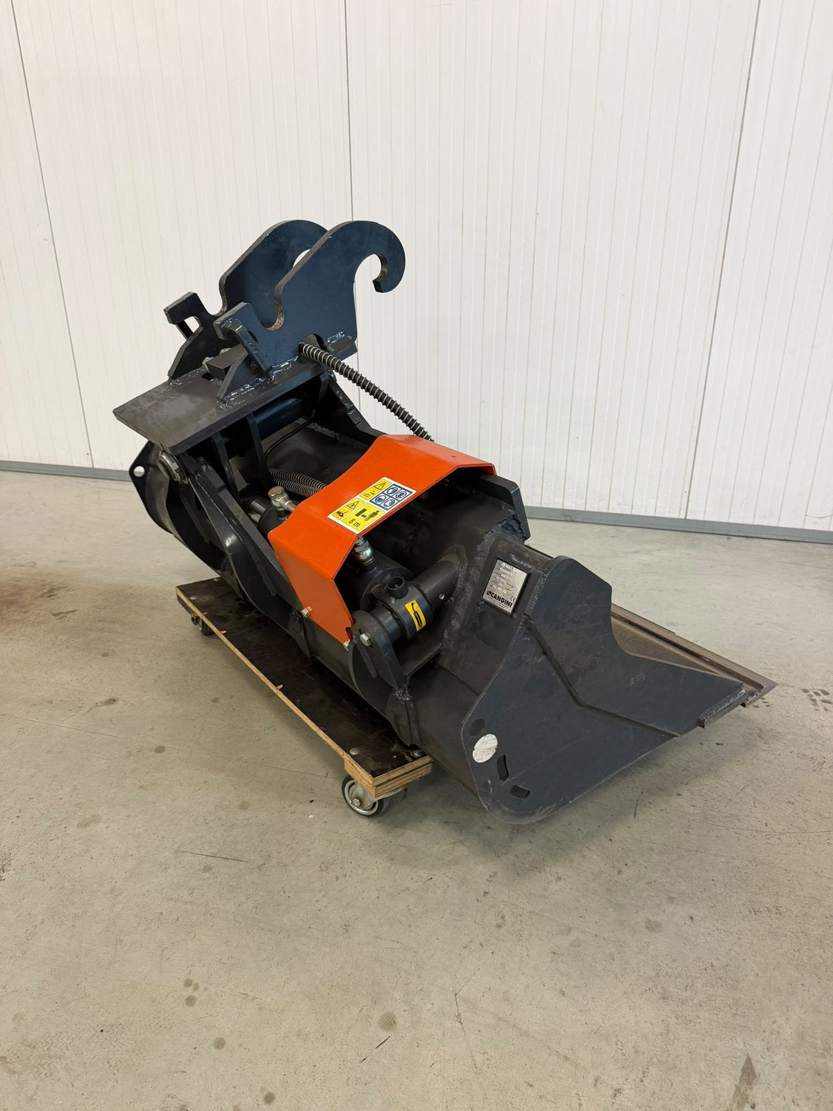 Kantelbak, Ophalen, Graafmachine