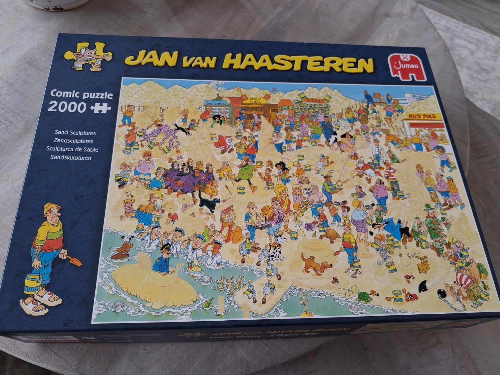 Jan van Haasteren Zandsculpturen 2000 stukjes, Ophalen of Verzenden, Meer dan 1500 stukjes, Zo goed als nieuw, Legpuzzel