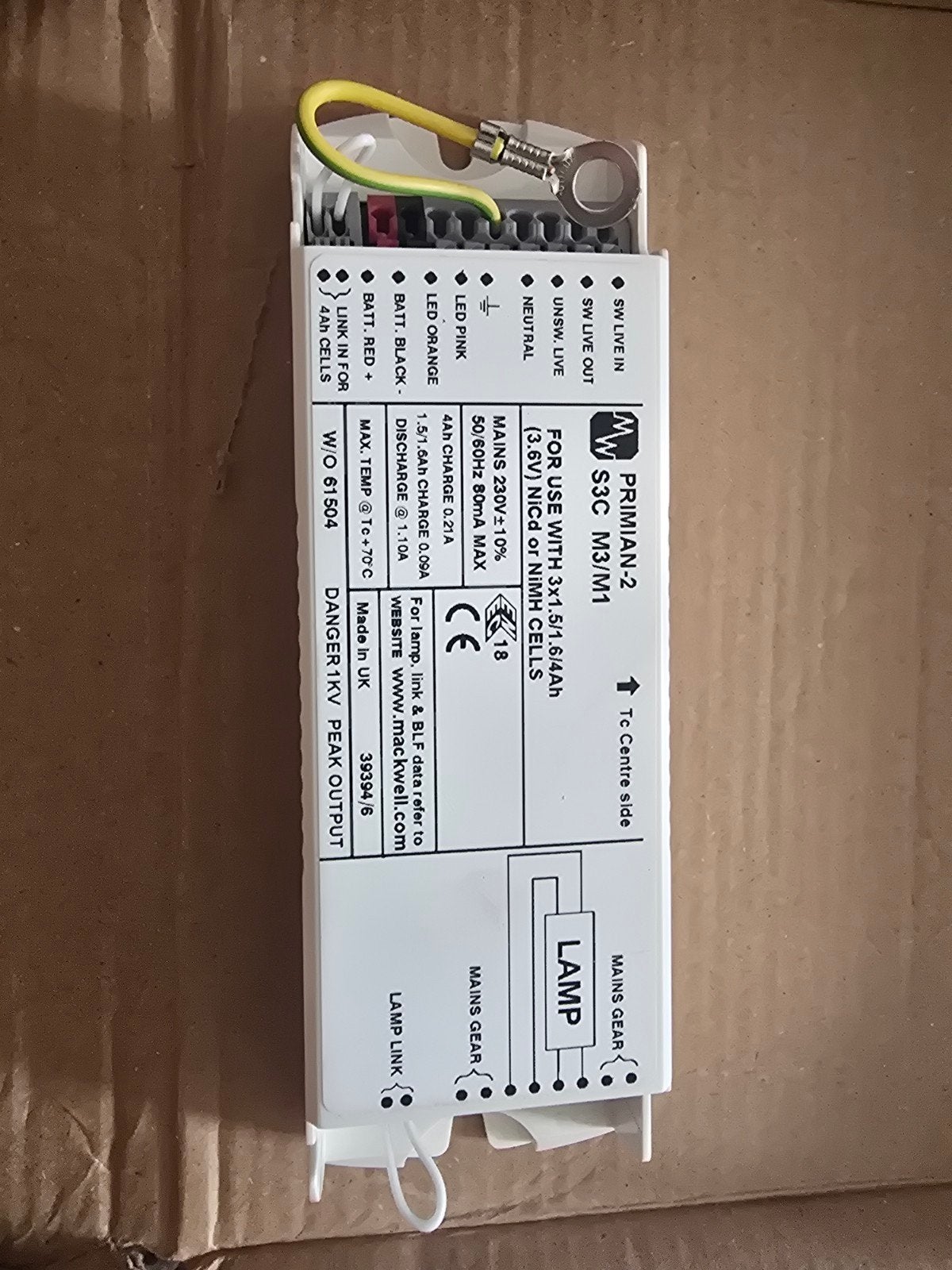 Mackwell PRIMIAN-2 S3C M3/M1 Noodverlichtingsmodule, Ophalen of Verzenden, Nieuw, Overige typen