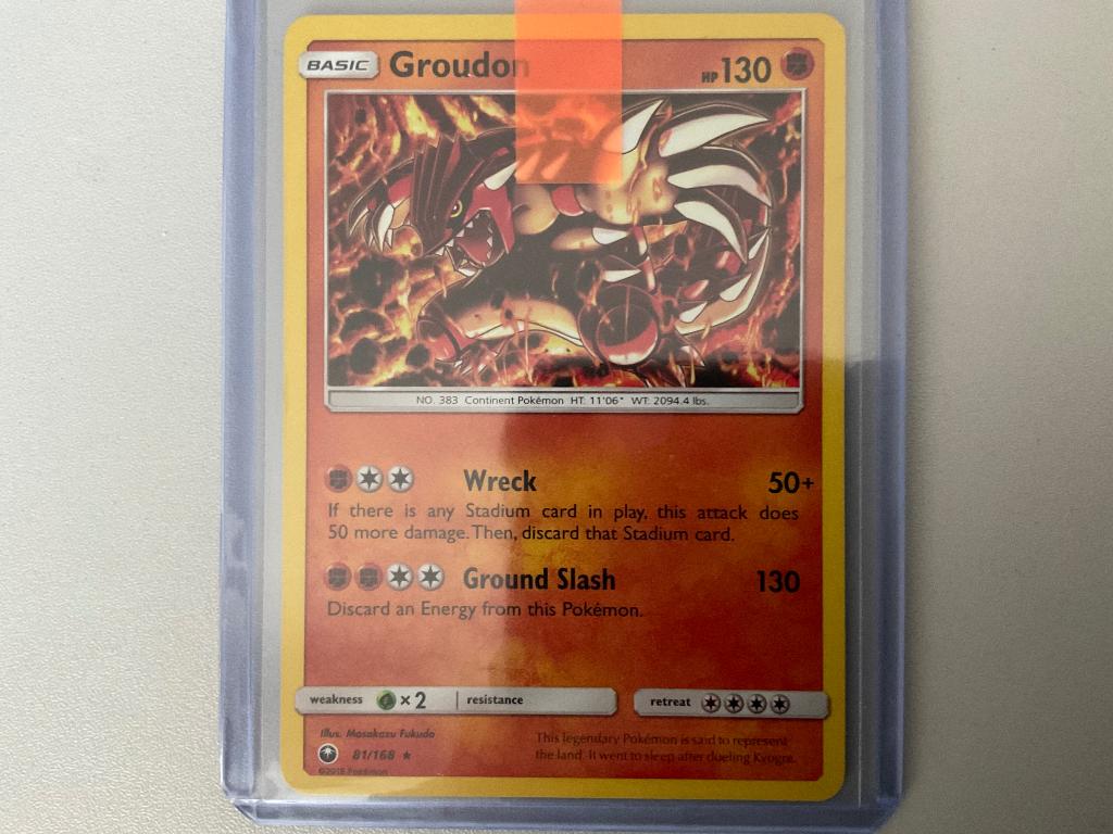 Groudon - Celestial storm - 81/168 (Holo), Verzenden, Zo goed als nieuw, Losse kaart