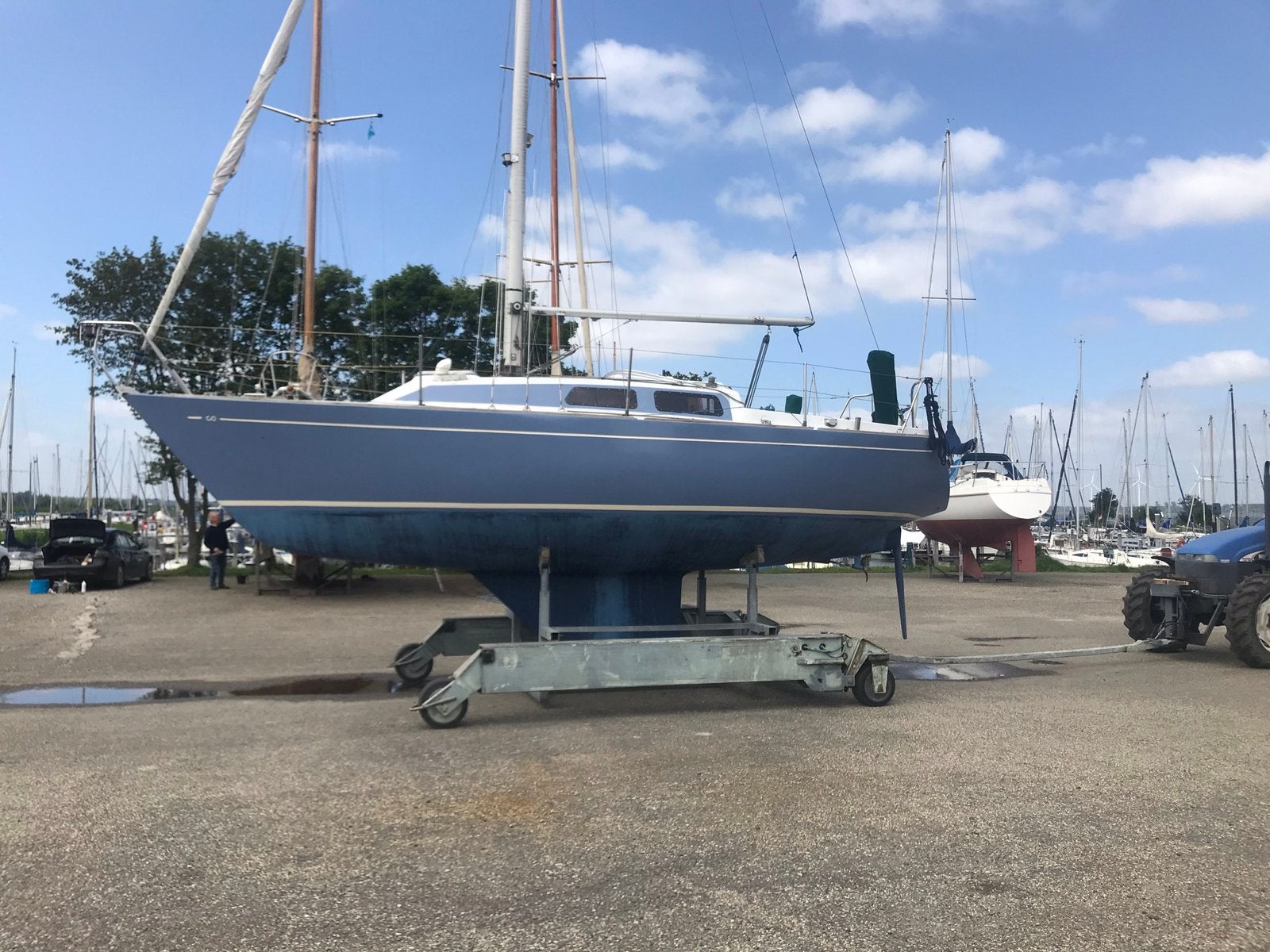 Klassieker met werk Contessa 28, Watersport en Boten, Kajuitzeilboten en Zeiljachten, Gebruikt, Tourjacht of cruiser, Elektrische start