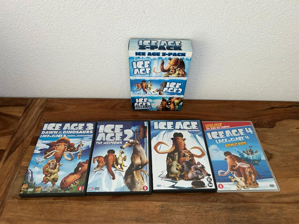 Ice Age 1, 2, 3 & 4 DVD Boxset - Complete Collectie, Boxset, Ophalen of Verzenden, Zo goed als nieuw, Alle leeftijden