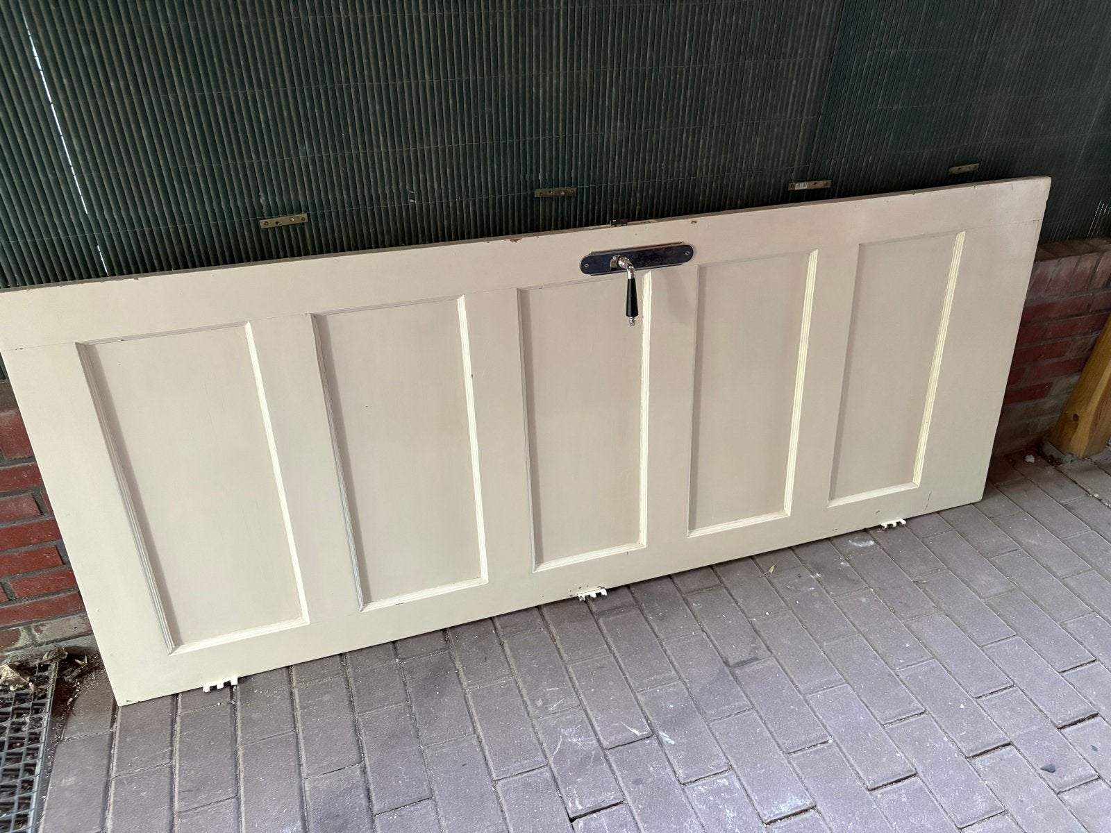 Antieke stompe binnendeur 202x81,5 cm, Doe-het-zelf en Verbouw, Deuren en Horren, Ophalen, Gebruikt, 80 tot 100 cm, Binnendeur