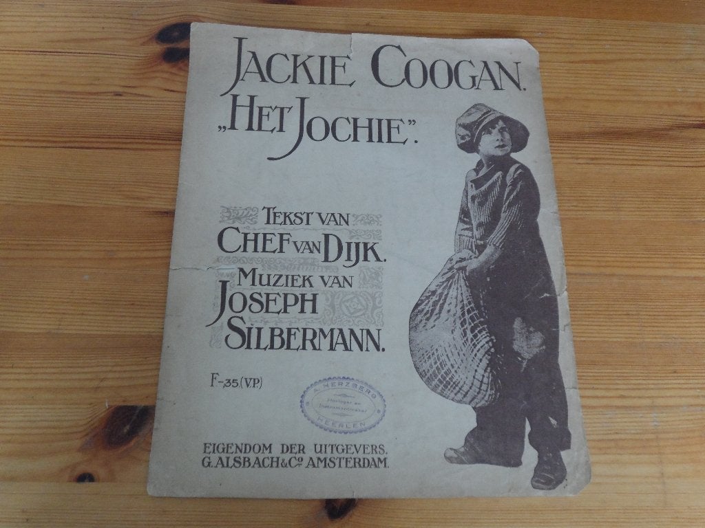 Jackie coogan - het jochie - j. Silbermann, Muziek en Instrumenten, Bladmuziek, Zang, Gebruikt, Ophalen of Verzenden, Artiest of Componist