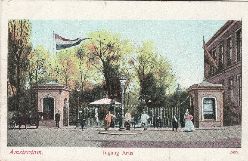 amsterdam- ingang artis, Ophalen of Verzenden, Voor 1920, Noord-Holland