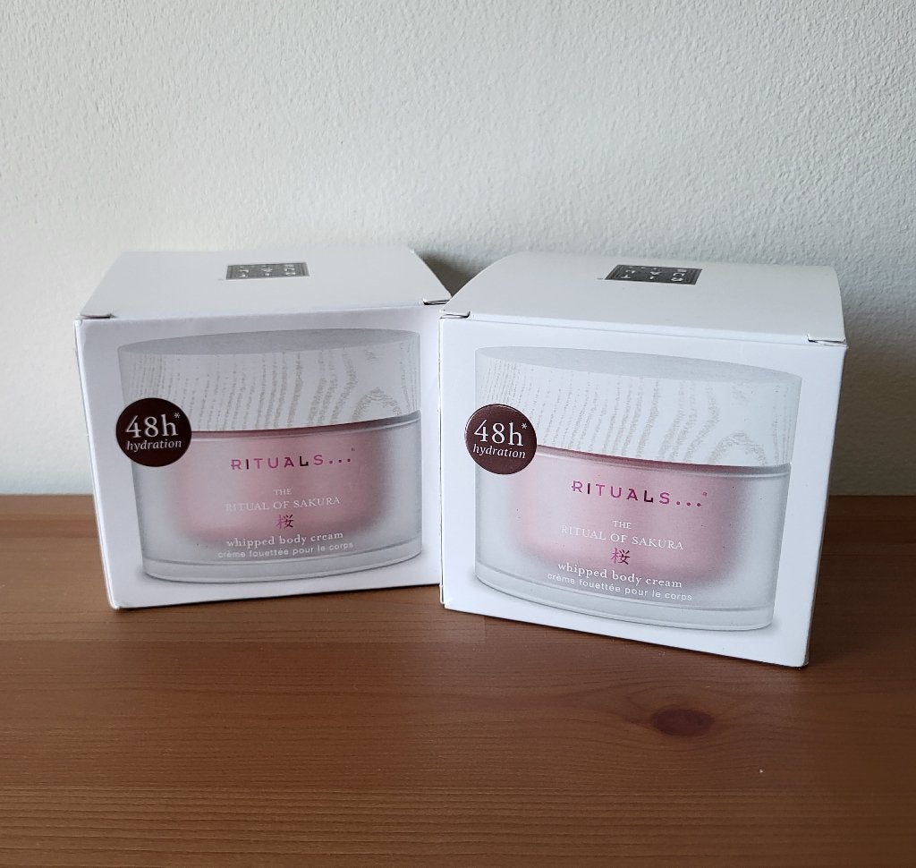Rituals of Sakura - Body cream 220ml - Navulbare glazen pot, Ophalen of Verzenden, Nieuw, Bodylotion, Crème of Olie