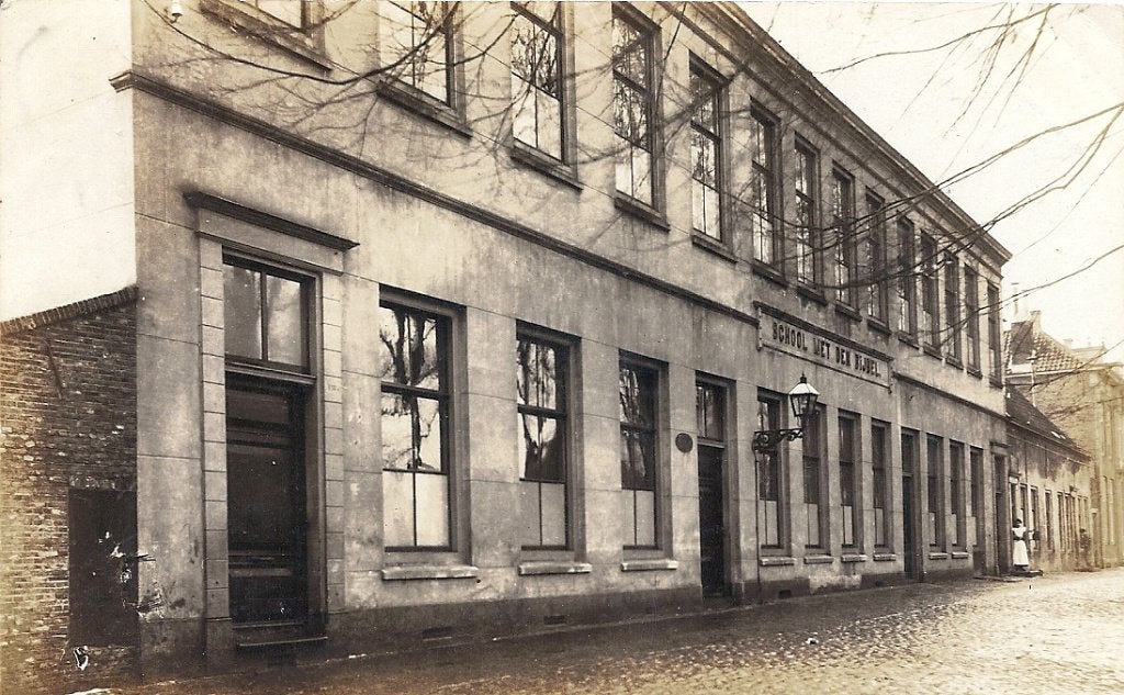 Oude Fotokaart Middelburg Zuidsingel  Kaasenbroodschool, Verzenden, 1920 tot 1940, Ongelopen, Zeeland