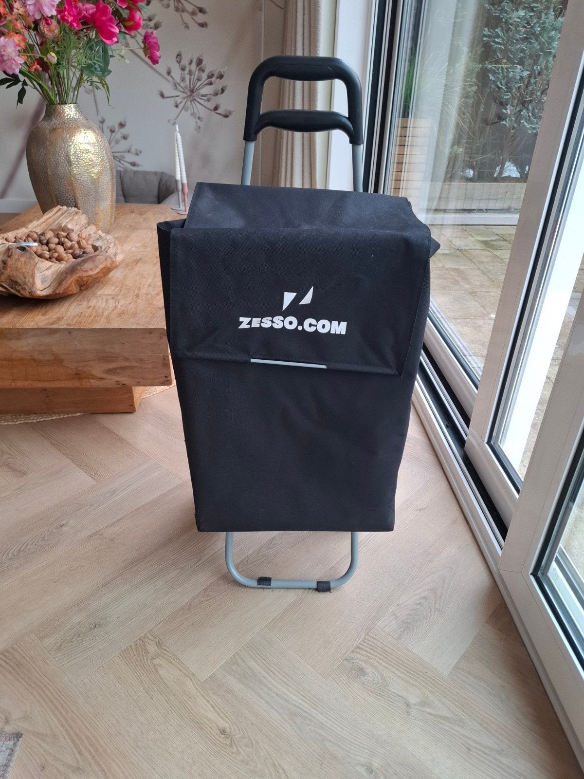boodschappen wagen / trolley Zesso zwart, 40 tot 60 cm, Zwart, Zo goed als nieuw, 55 tot 75 cm
