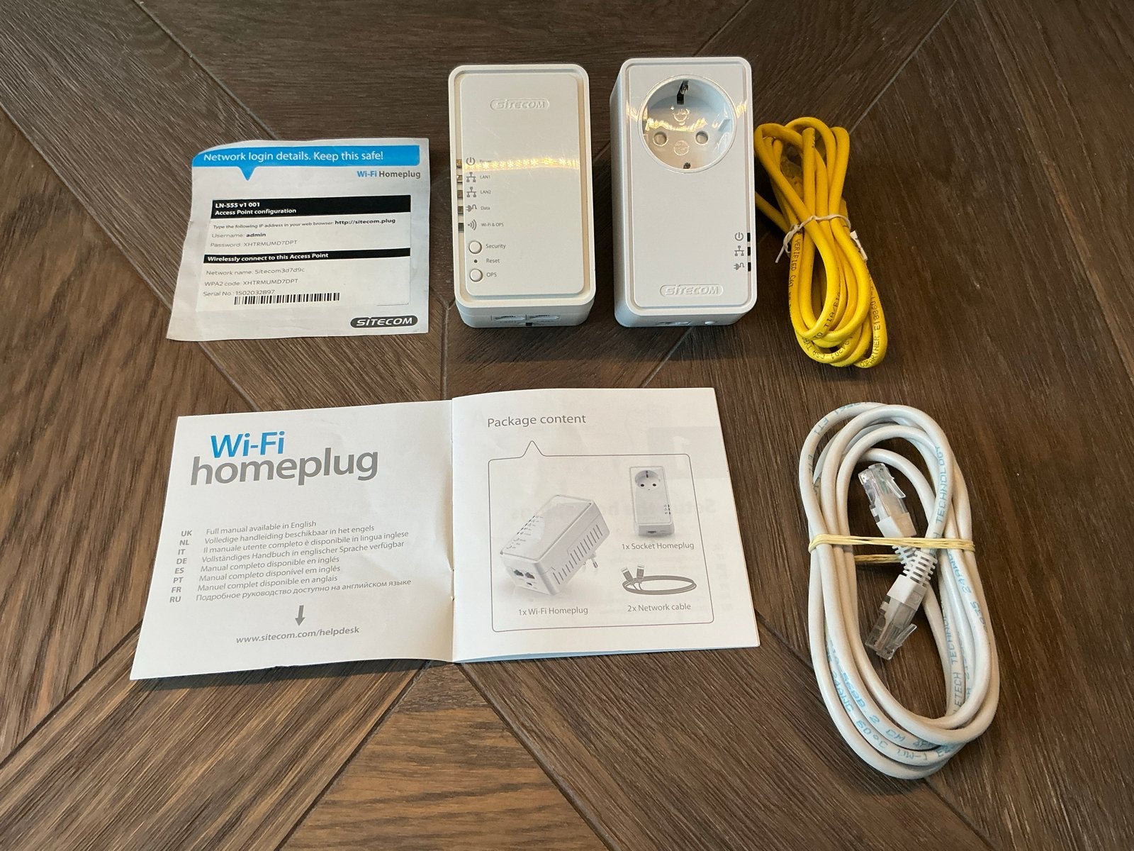 Sitecom Wi-Fi Homeplug 500 Mbps Dual Pack, Ophalen of Verzenden, Zo goed als nieuw